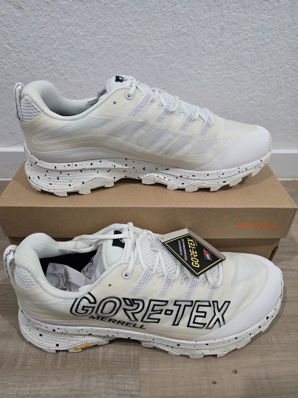 Merrell Men's White GORE-TEX Trail Running Sneakers